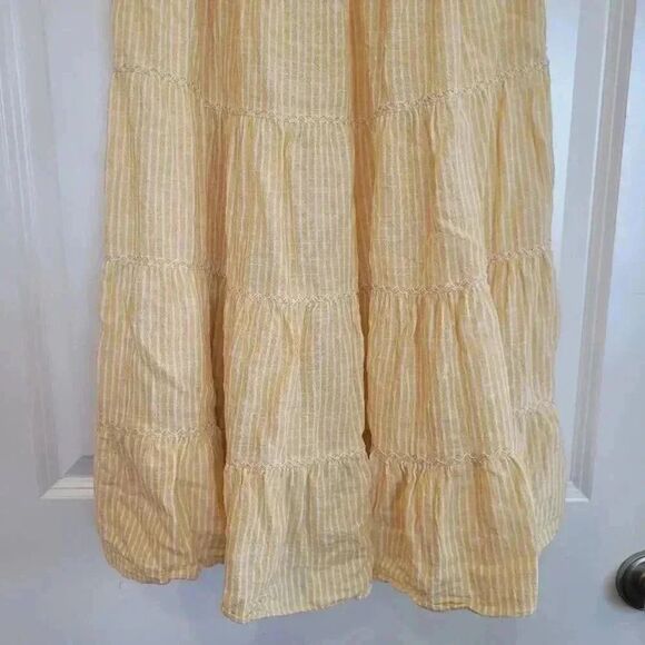 Max Studio Women's Yellow Smocked Babydoll Dress - Picture 8 of 12